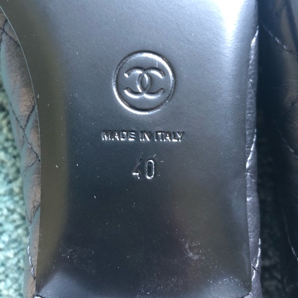 Chanel black quilted flats size 40 - Picture 5 of 7
